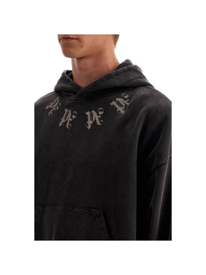 Brushed Cotton Statement Monogram Hoodie - Men > Clothing > T-Shirts and Sweatshirts > Sweatshirts