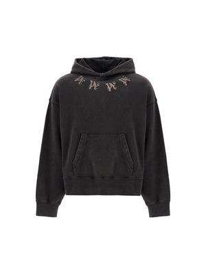 Brushed Cotton Statement Monogram Hoodie