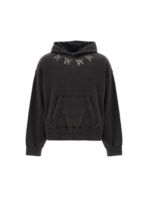 Brushed Cotton Statement Monogram Hoodie - Men > Clothing > T-Shirts and Sweatshirts > Sweatshirts