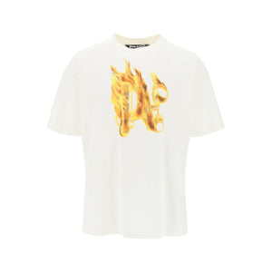 Burning Monogram Cotton T-Shirt.