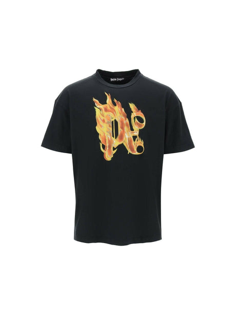 Burning Monogram Cotton T-Shirt.