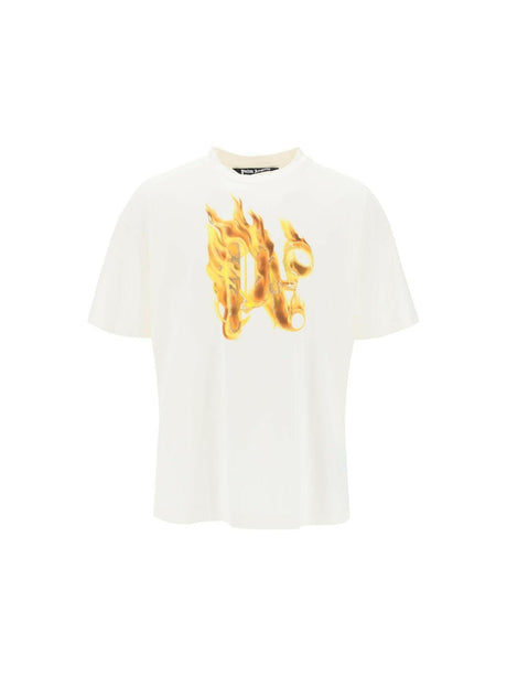 Burning Monogram Cotton T-Shirt.