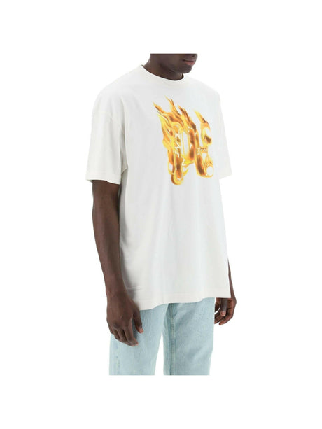 Burning Monogram Cotton T-Shirt.