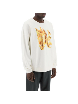 Burning Monogram Crewneck Sweatshirt.