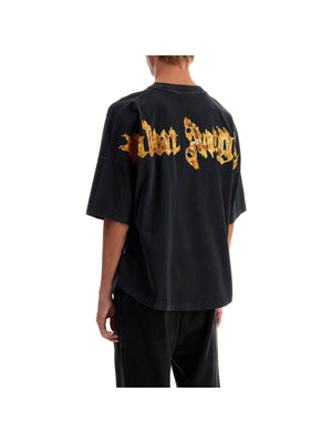 PALM ANGELS-"Burning Palm Oversized T -JOHN JULIA.