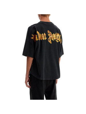 PALM ANGELS-"Burning Palm Oversized T -JOHN JULIA.