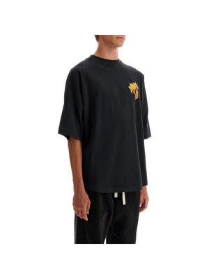 PALM ANGELS-"Burning Palm Oversized T -JOHN JULIA.