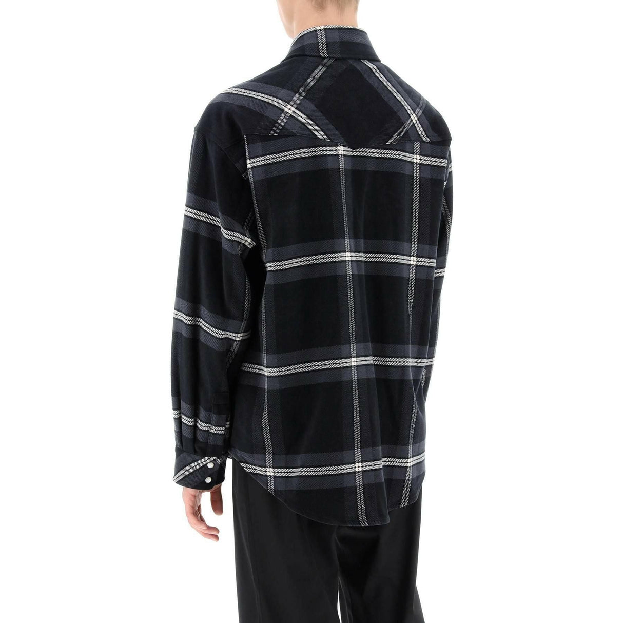 Check Flannel Overshirt PALM ANGELS JOHN JULIA.