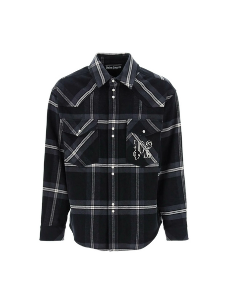 Check Flannel Overshirt PALM ANGELS JOHN JULIA.