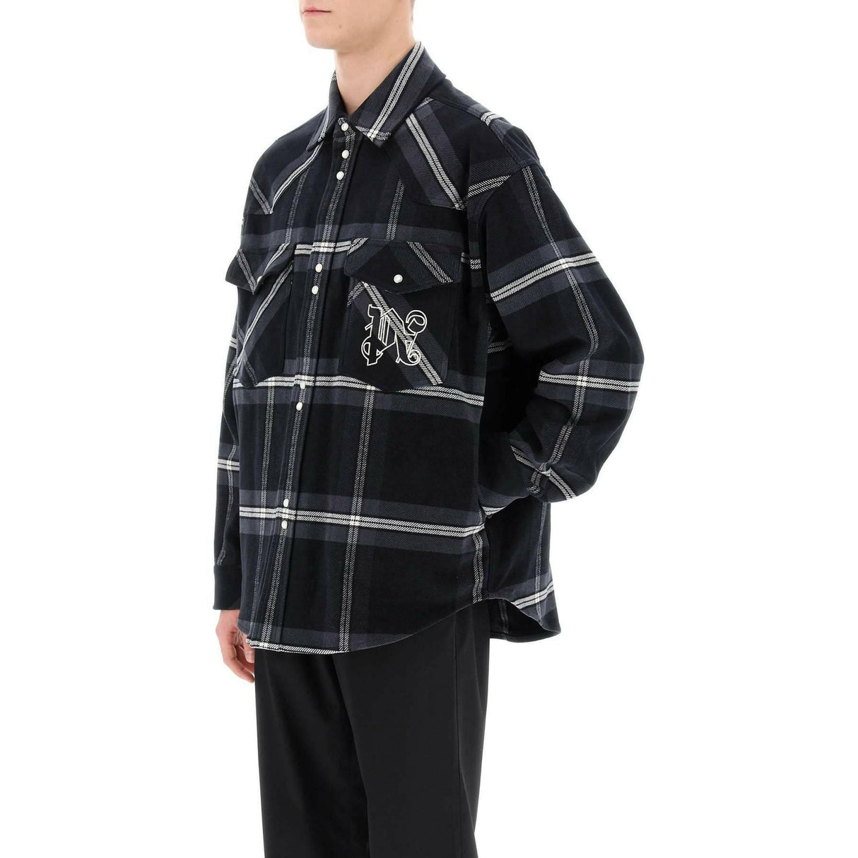 Check Flannel Overshirt PALM ANGELS JOHN JULIA.