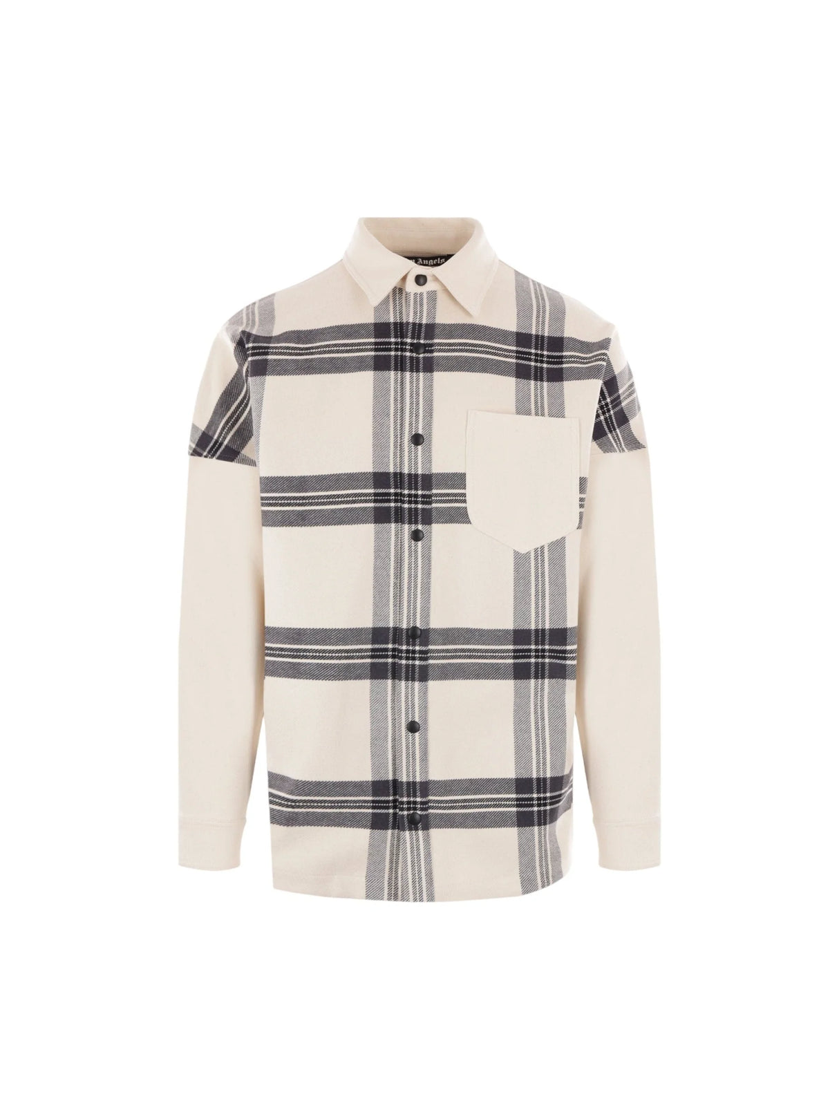 PALM ANGELS-Checked Flannel Overshirt-JOHN JULIA