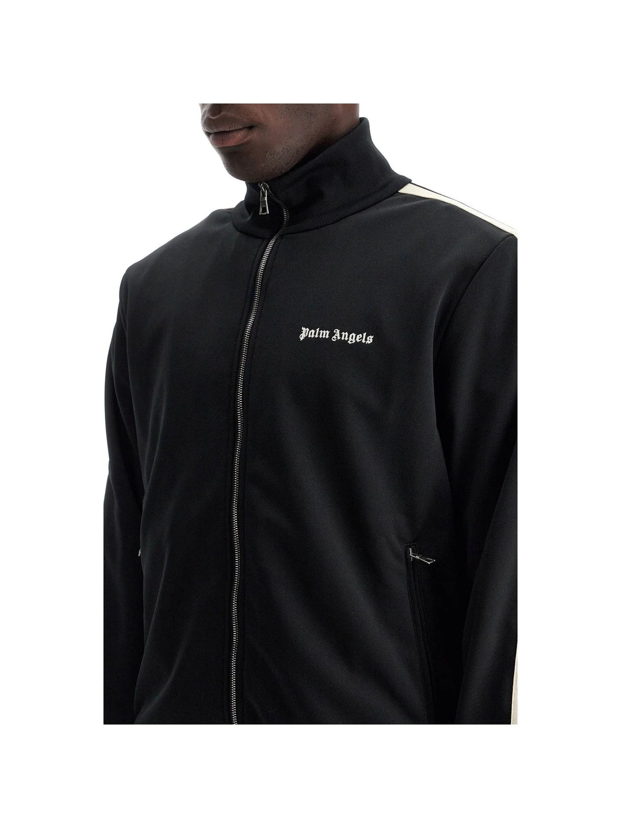 Compact Jersey Contrast Band Track Jacket - Men > Clothing > T-Shirts and Sweatshirts > Sweatshirts