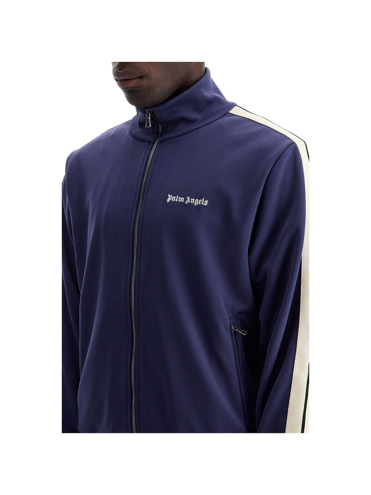 Compact Jersey Contrast Band Track Jacket