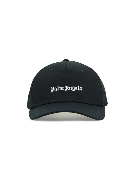 Embroidered Logo Cotton Cap-Palm Angels-JOHN JULIA