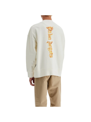 Cotton French Terry Burning Palm Oversized Sweatshirt - Men > Clothing > T-Shirts and Sweatshirts > Sweatshirts