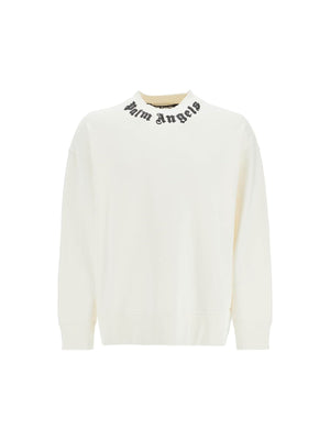 Cotton French Terry Sweatshirt Logo Print