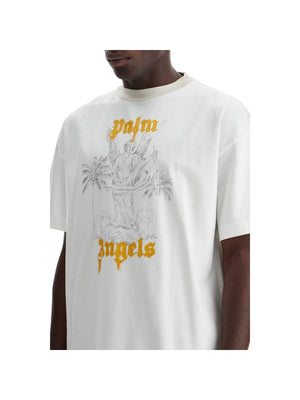 Cotton Jersey Oversized Pencil Print T-Shirt - Men > Clothing > T-Shirts and Sweatshirts > T-shirts