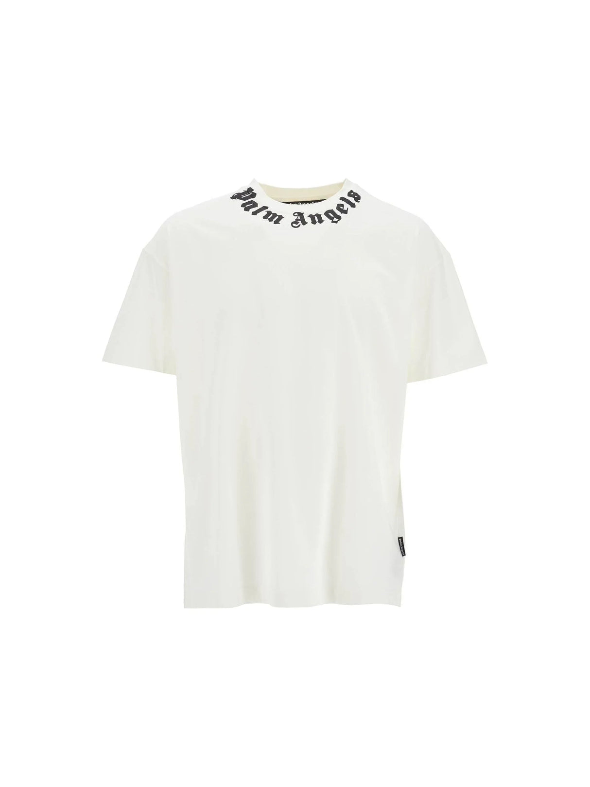 PALM ANGELS-Cotton Jersey T-Shirt Logo Print-JOHN JULIA