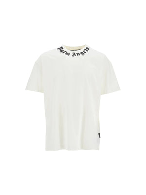 PALM ANGELS-Cotton Jersey T-Shirt Logo Print-JOHN JULIA