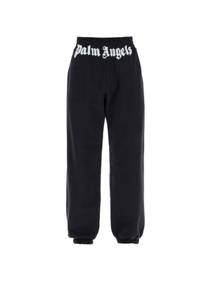 Cotton Slub Jersey Logo Print Joggers