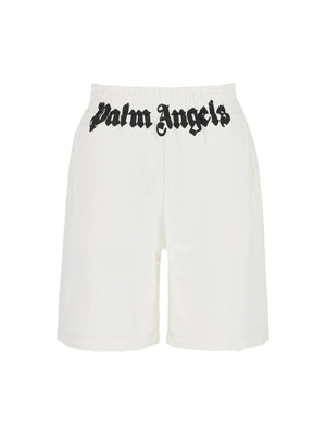 Cotton Slub Jersey Sporty Bermuda Shorts Logo Print - Men > Clothing > Trousers > Bermudas and Shorts