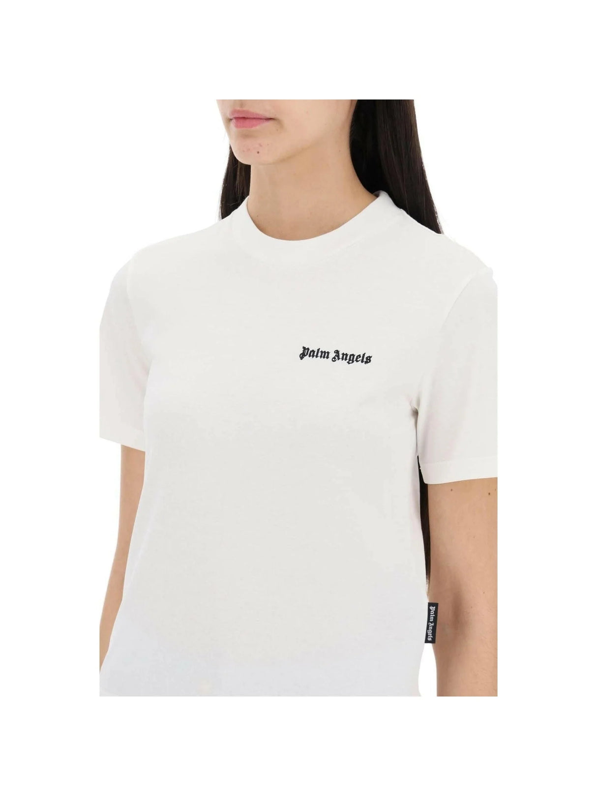 White Cotton T-Shirt PALM ANGELS JOHN JULIA.