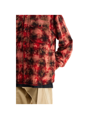 PALM ANGELS-Curved Logo Flannel Shirt -JOHN JULIA.