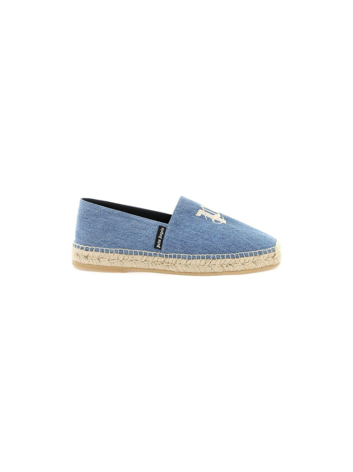 Denim Espadrilles With Embroidered Logo PALM ANGELS JOHN JULIA.