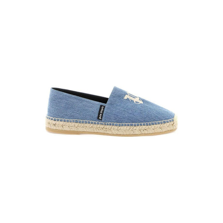 Denim Espadrilles With Embroidered Logo PALM ANGELS JOHN JULIA.