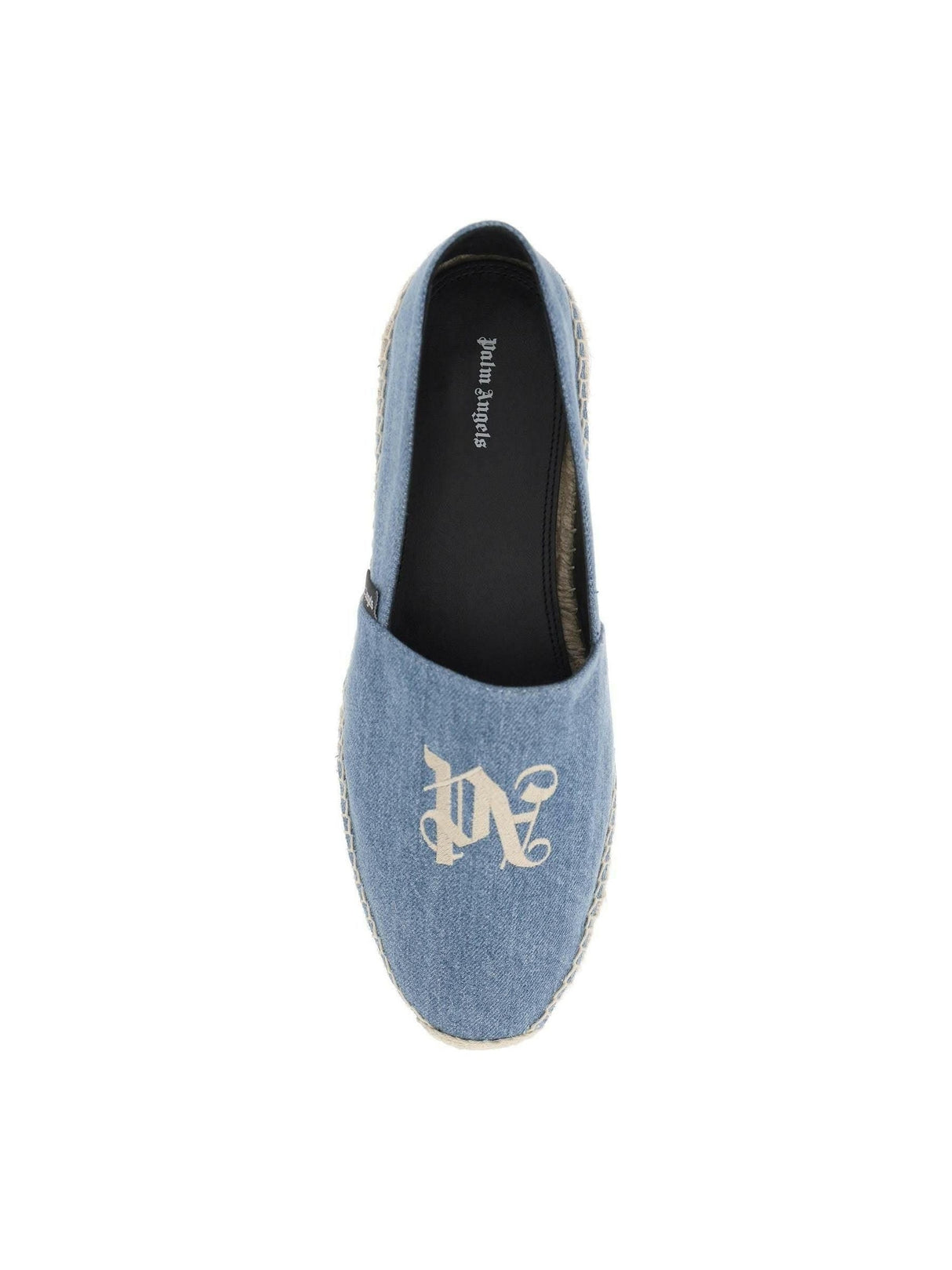 Denim Espadrilles With Embroidered Logo PALM ANGELS JOHN JULIA.