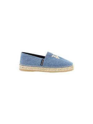 Denim Espadrilles With Embroidered Logo PALM ANGELS JOHN JULIA.