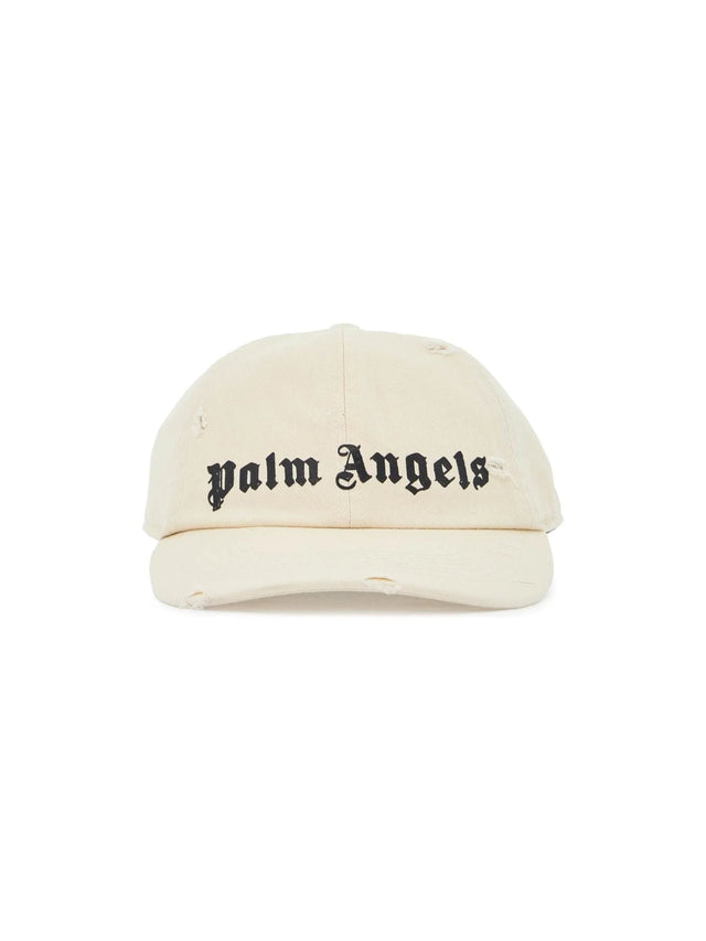 Distressed Cotton Logo Cap - OS - Men > Accessories > Scarves hats and gloves > Hats