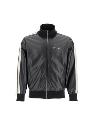 Faux Leather Track Jacket