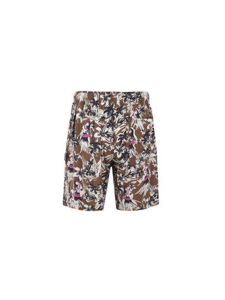 Hula Viscose Short Pants-PALM ANGELS-JOHN JULIA