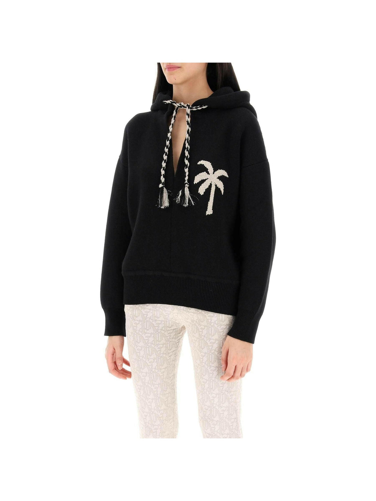 Palm Knitted Hoodie PALM ANGELS JOHN JULIA.