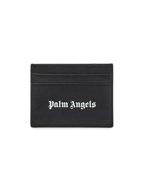 Logo Leather Card Holder-Palm Angels-JOHN JULIA