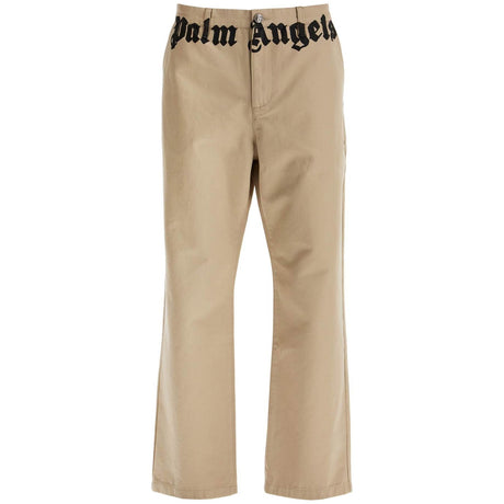 PALM ANGELS-Logo Chino Pants -JOHN JULIA.