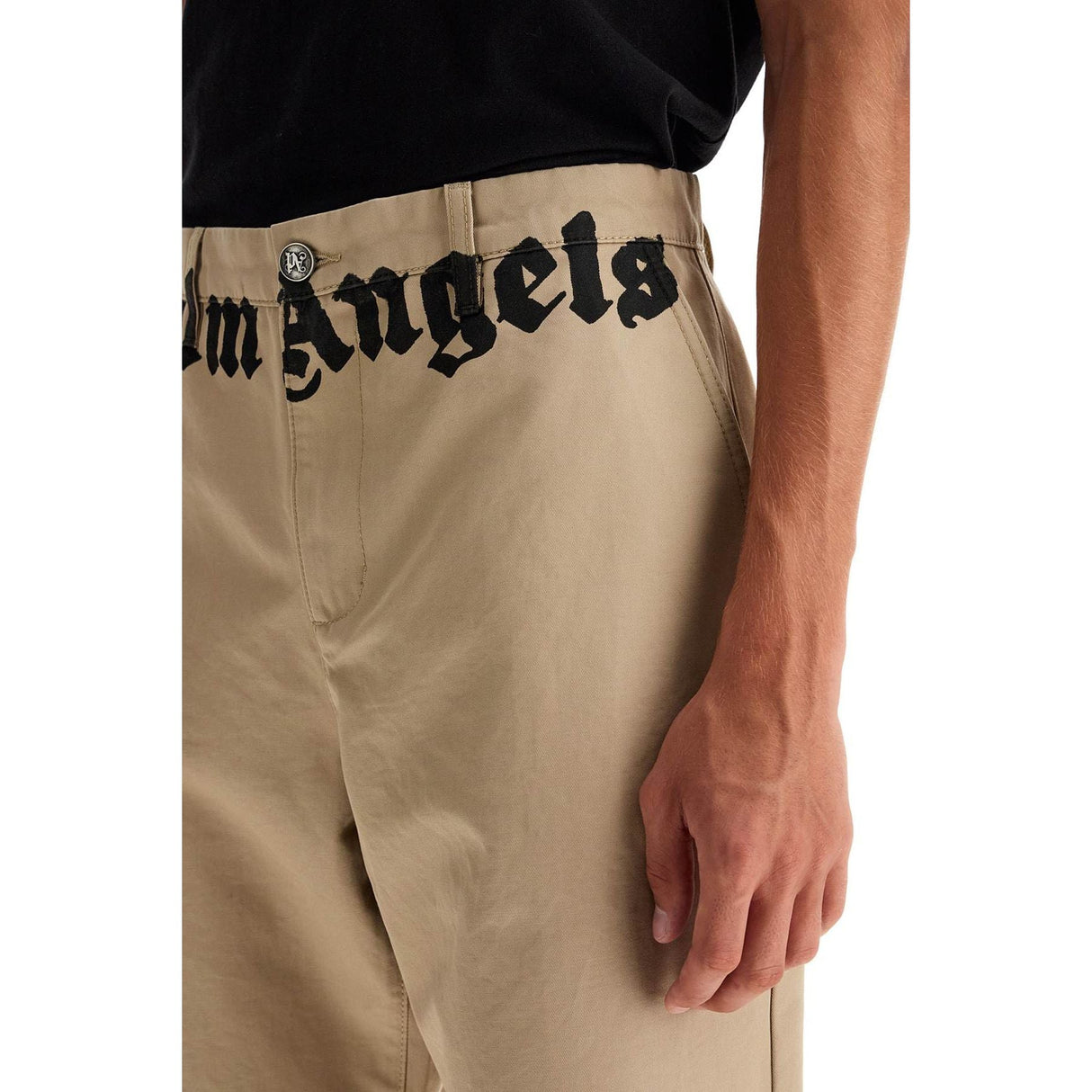 PALM ANGELS-Logo Chino Pants -JOHN JULIA.