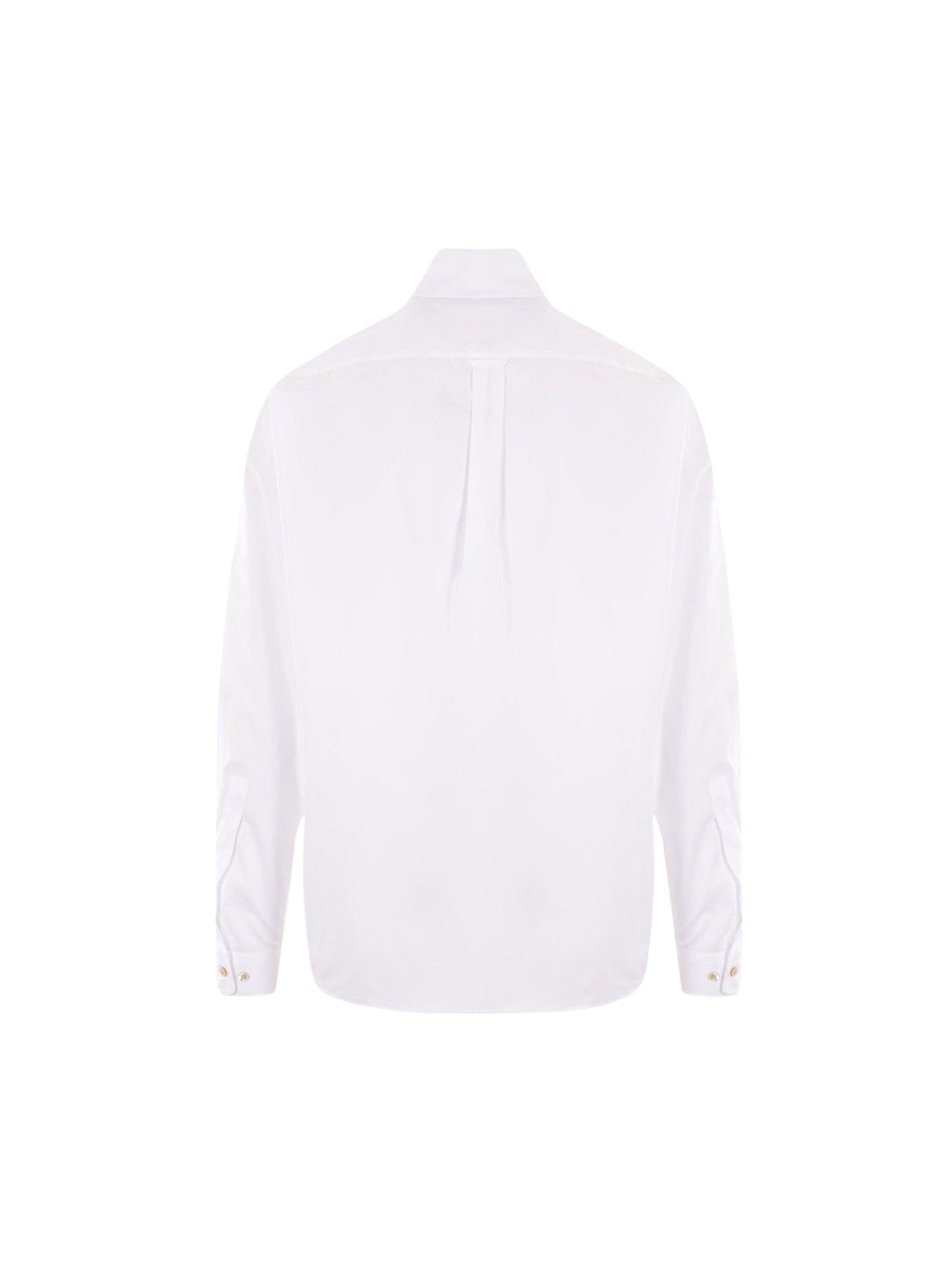 Logo Embroidery Poplin Shirt-PALM ANGELS-JOHN JULIA