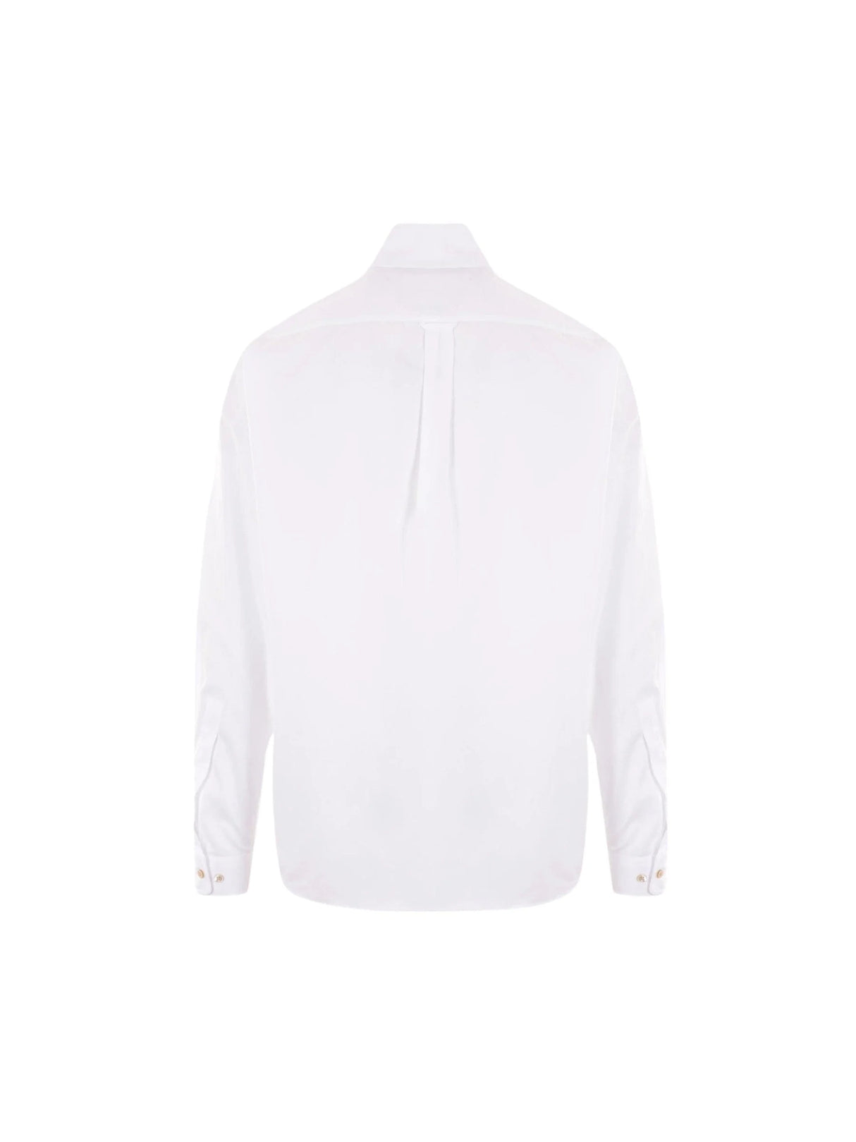 Logo Embroidery Poplin Shirt-PALM ANGELS-JOHN JULIA