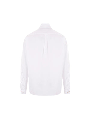 Logo Embroidery Poplin Shirt-PALM ANGELS-JOHN JULIA