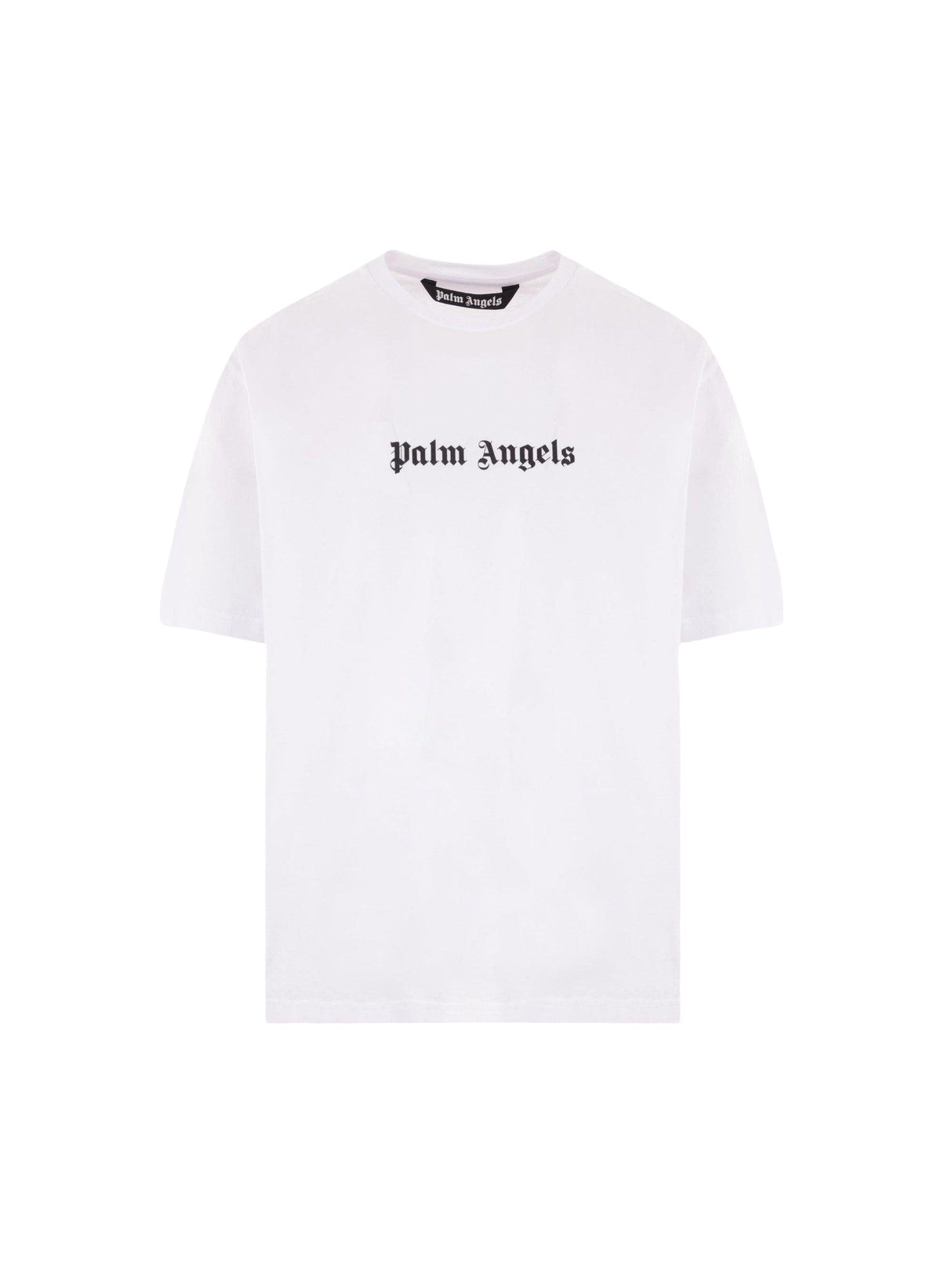 Logo Printed Cotton T-shirt-PALM ANGELS-JOHN JULIA