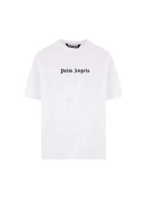 Logo Printed Cotton T-shirt-PALM ANGELS-JOHN JULIA