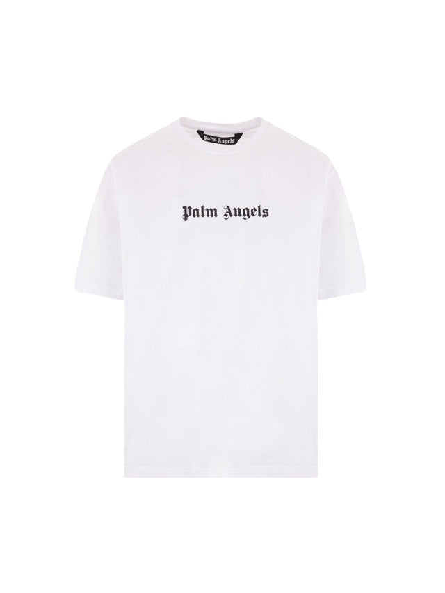 Logo Printed Cotton T-shirt-PALM ANGELS-JOHN JULIA