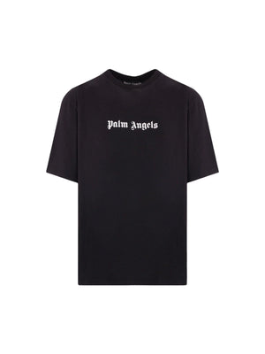 Logo Printed Cotton T-shirt-PALM ANGELS-JOHN JULIA