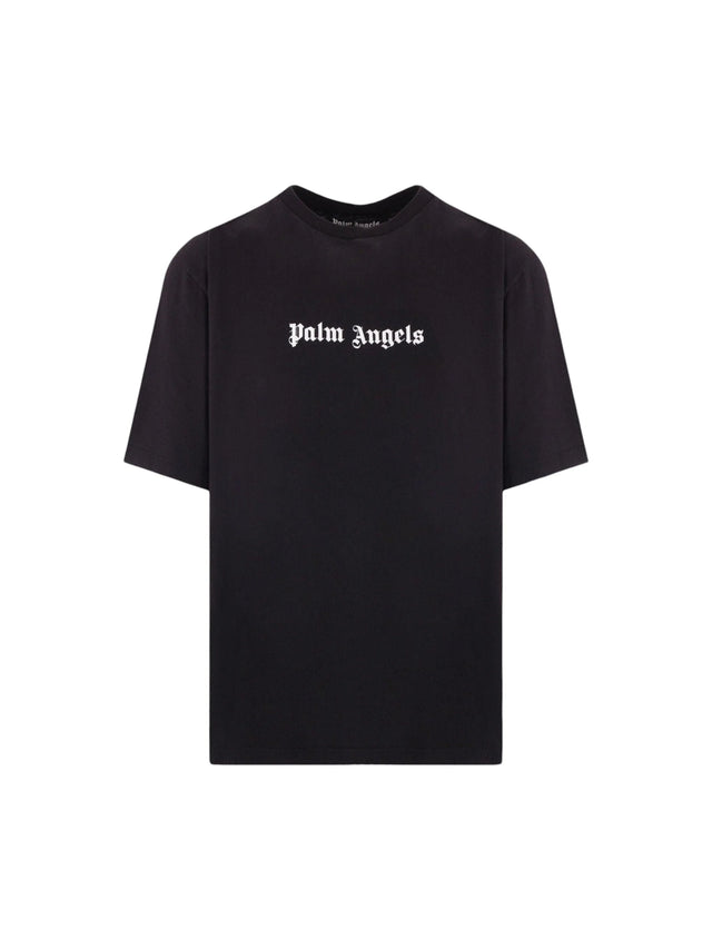 Logo Printed Cotton T-shirt-PALM ANGELS-JOHN JULIA