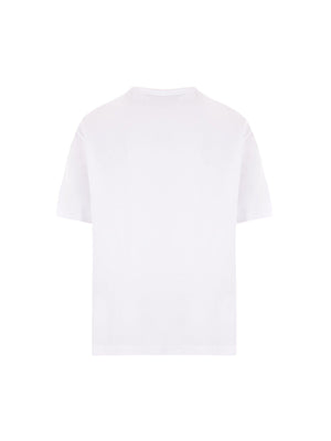 Logo Printed Cotton T-shirt-PALM ANGELS-JOHN JULIA