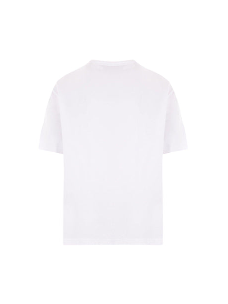 Logo Printed Cotton T-shirt-PALM ANGELS-JOHN JULIA