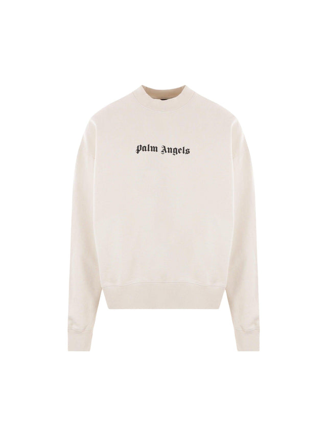 Logo Printed Jersey Sweatshirt-PALM ANGELS-JOHN JULIA