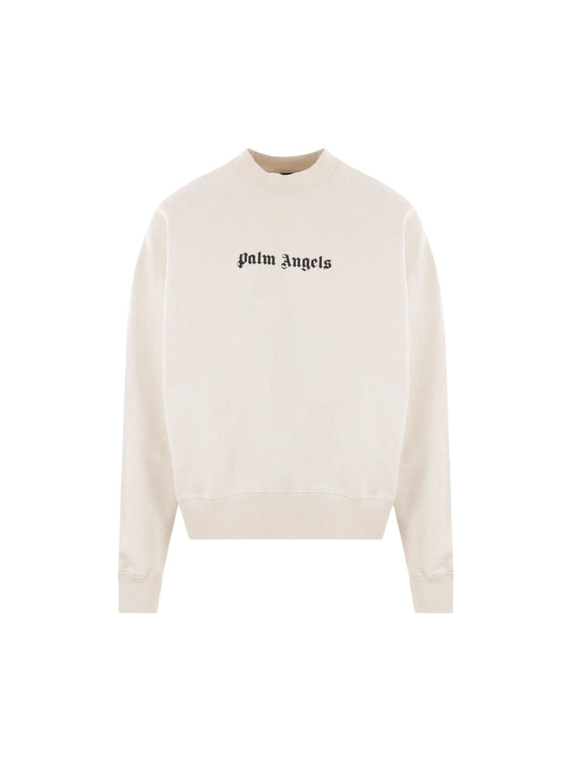 Logo Printed Jersey Sweatshirt-PALM ANGELS-JOHN JULIA